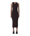 Jw Anderson J. W. Anderson Twisted Strap Midi Dress In Brown