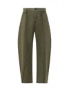 Jw Anderson Seam Trousers Twisted Seams In Green