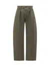 Jw Anderson Twisted-seam Trousers In Green