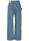 Jw Anderson J. W. Anderson Twisted Workwear Trousers In Blue