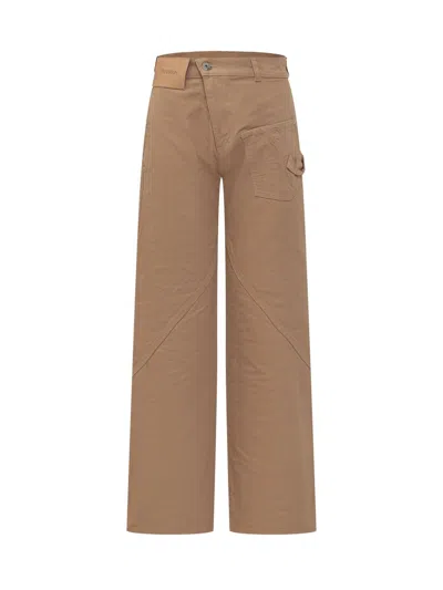 Jw Anderson Workwear Trousers In Beige
