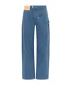 Jw Anderson J. W. Anderson Twisted Workwear Trousers In Blue
