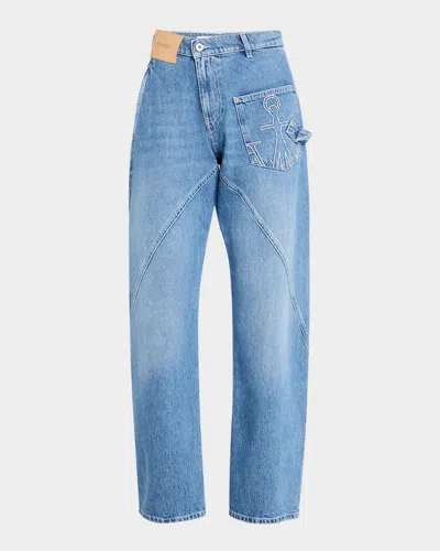 JW ANDERSON TWISTED WIDE-LEG WORKWEAR JEANS
