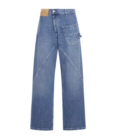 JW ANDERSON JW ANDERSON LOGO PATCH TWISTED JEANS