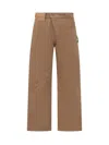 Jw Anderson Twisted Work Pants In Beige