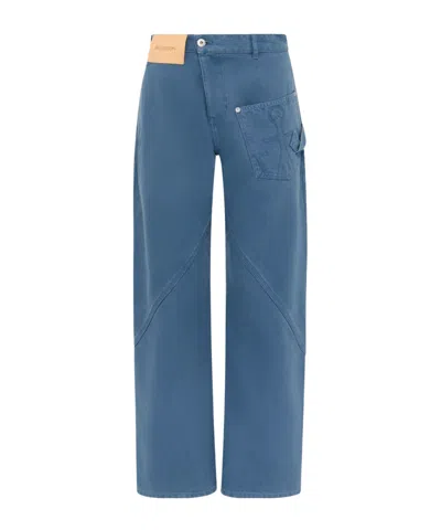 JW ANDERSON TWISTED WORKWEAR ANCHOR-PATCH TROUSERS