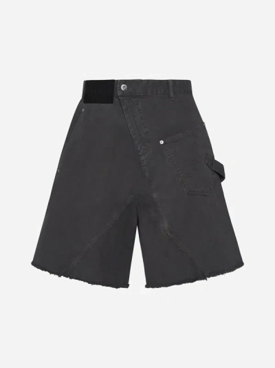 JW ANDERSON TWISTED WORKWEAR DENIM SHORTS