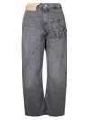 Jw Anderson Signature Logo Twisted Workwear Jeans