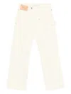 Jw Anderson Twisted Workwear Jeans In Neutral