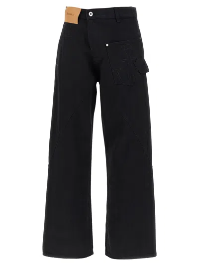 Jw Anderson Twisted Workwear Jeans Black