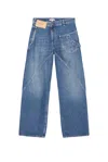 Jw Anderson Twisted Workwear Jeans In Blue