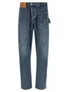 Jw Anderson Twisted Workwear Jeans Blue In Blue