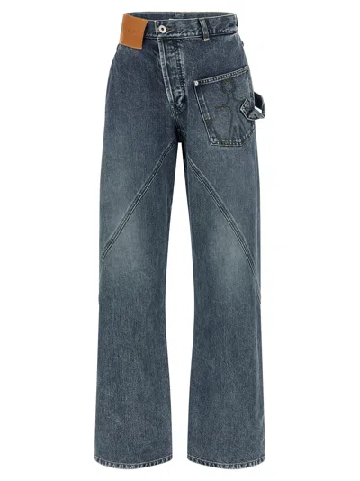 Jw Anderson Twisted Workwear Jeans Blue