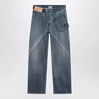 Jw Anderson Twisted Workwear Jeans In Black