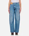 Jw Anderson Twisted Midrise Workwear Boyfriend Jeans In Clear Blue