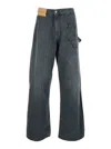 Jw Anderson Men Twisted Workwear Jeans In Gray