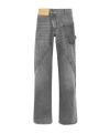 Jw Anderson J. W. Anderson Wide-leg Twisted Design Denim Pants In Gray