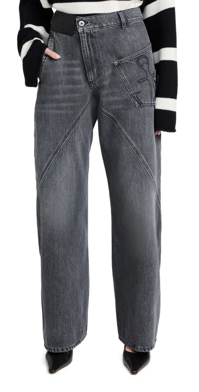 Jw Anderson Twisted Workwear Jeans Grey