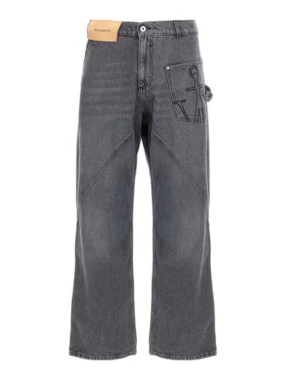 JW ANDERSON JEANS BOOT-CUT - GRIS