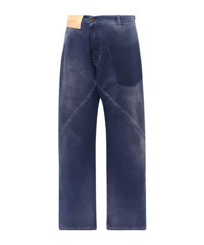 Jw Anderson Twisted Workwear Jeans In Navy