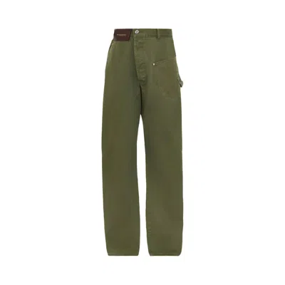 Pre-owned Jw Anderson Twisted Workwear Jeans 'washed Green' | Men's Size 32