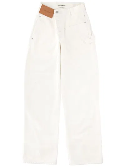 Jw Anderson Twisted Workwear Jeans In White