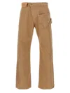 Jw Anderson Twisted Workwear Pants In Brown
