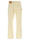 Jw Anderson Twisted Workwear Jeans In Neutral