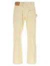 Jw Anderson Twisted Workwear Jeans In Neutral