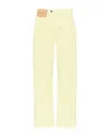 Jw Anderson J. W. Anderson Workwear' Cotton Pants With Yellow Twisted Leg