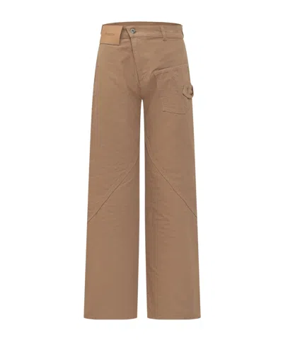JW ANDERSON JW ANDERSON TWISTED WIDE LEG WORKWEAR JEANS
