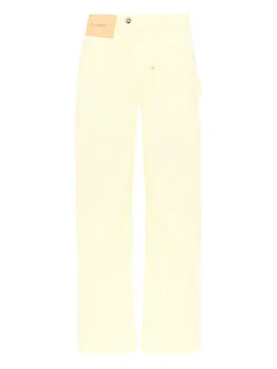Jw Anderson Twisted Workwear Trousers In Yellow