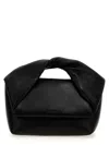 Jw Anderson Twister Leather Handbag In Black