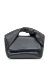 Jw Anderson Twister Midi Bag In Black