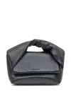 Jw Anderson Twister Midi Bag In Black