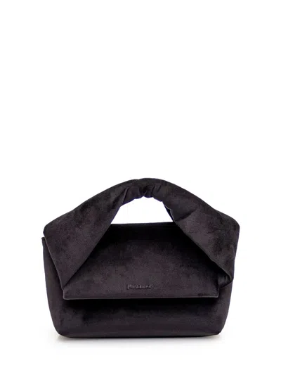 Jw Anderson Twister Midi Bag In Black