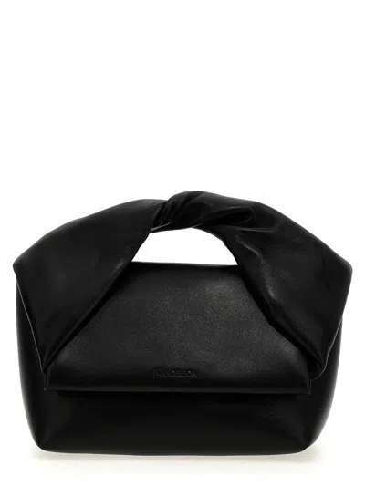 Jw Anderson 'twister Midi' Handbag In Black