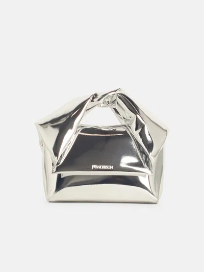 Jw Anderson 'twister' Silver Polyurethane Crossbody Bag