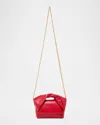 Jw Anderson Twister Small Leather Crossbody Bag In Red