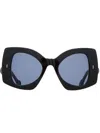 Jw Anderson Jwa04-twister Sunglasses In Black