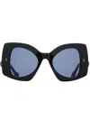 Jw Anderson Jwa04-twister Sunglasses In Black