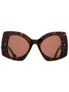 Jw Anderson Jwa04-twister Sunglasses In Brown