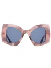 Jw Anderson Jwa04-twister Sunglasses In Pink
