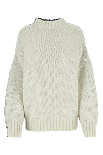 JW ANDERSON TWO-TONE ACRYLIC BLEND SWEATER