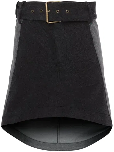 JW ANDERSON TWO TONE DENIM SKIRT