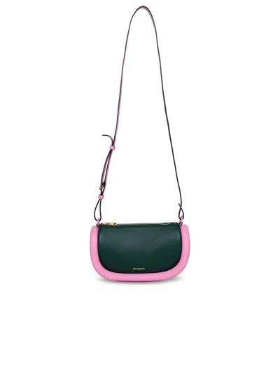 Jw Anderson J.w. Anderson Two-tone Leather Bag In Green