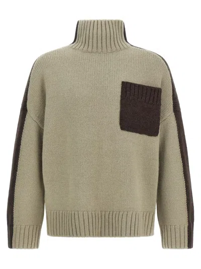 JW ANDERSON 'TWO TONE PATCH POCKET' SWEATER