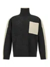 Jw Anderson Two Tone Sweater In Gray