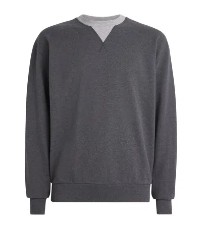 Jw Anderson Two-tone Sweatshirt In Gray