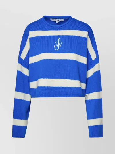 Jw Anderson Two-tone Wool Blend Sweater